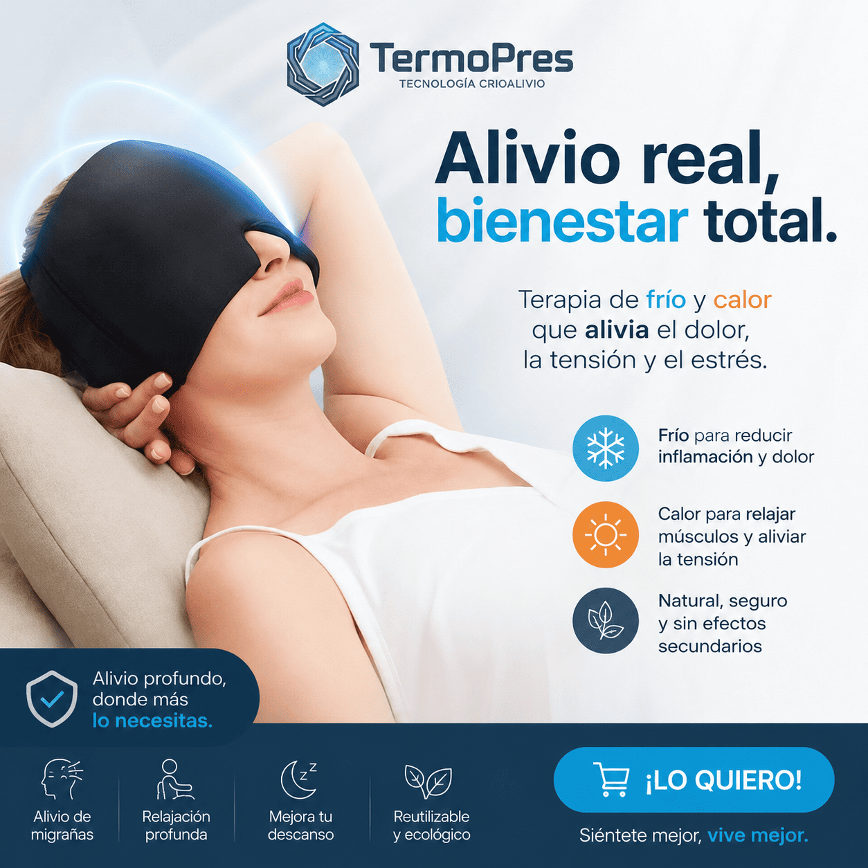 Termopres®️: Tu escudo térmico contra la migraña y el estrés diario.
