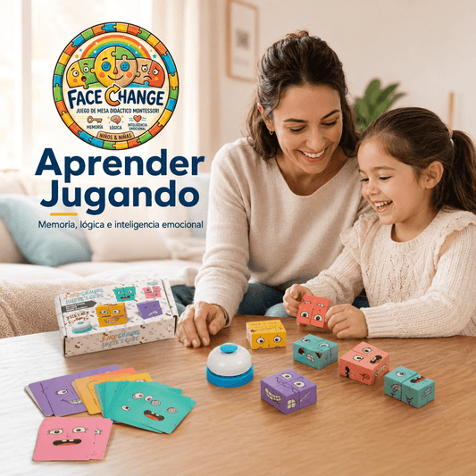 FACE CHANGE®: El juego de mesa Montessori que estimula la mente y creatividad de tus hijos al instante.