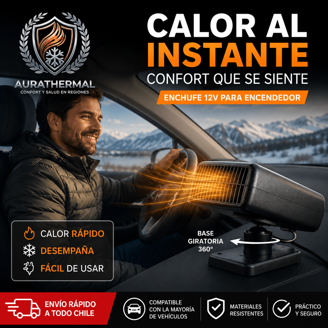 AURATHERMAL®: Conduce con total claridad y olvida el parabrisas empañado.