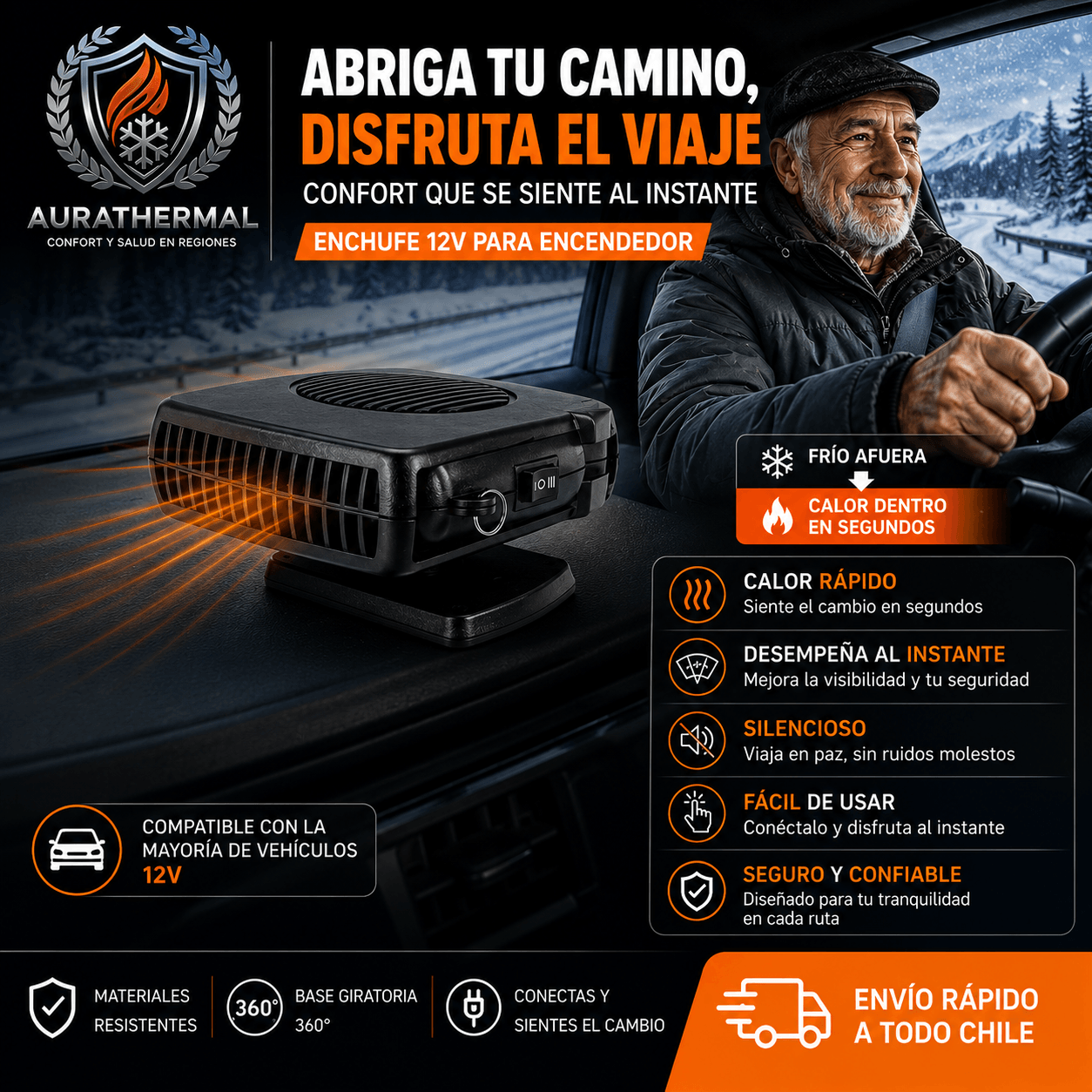 AURATHERMAL®: Conduce con total claridad y olvida el parabrisas empañado.