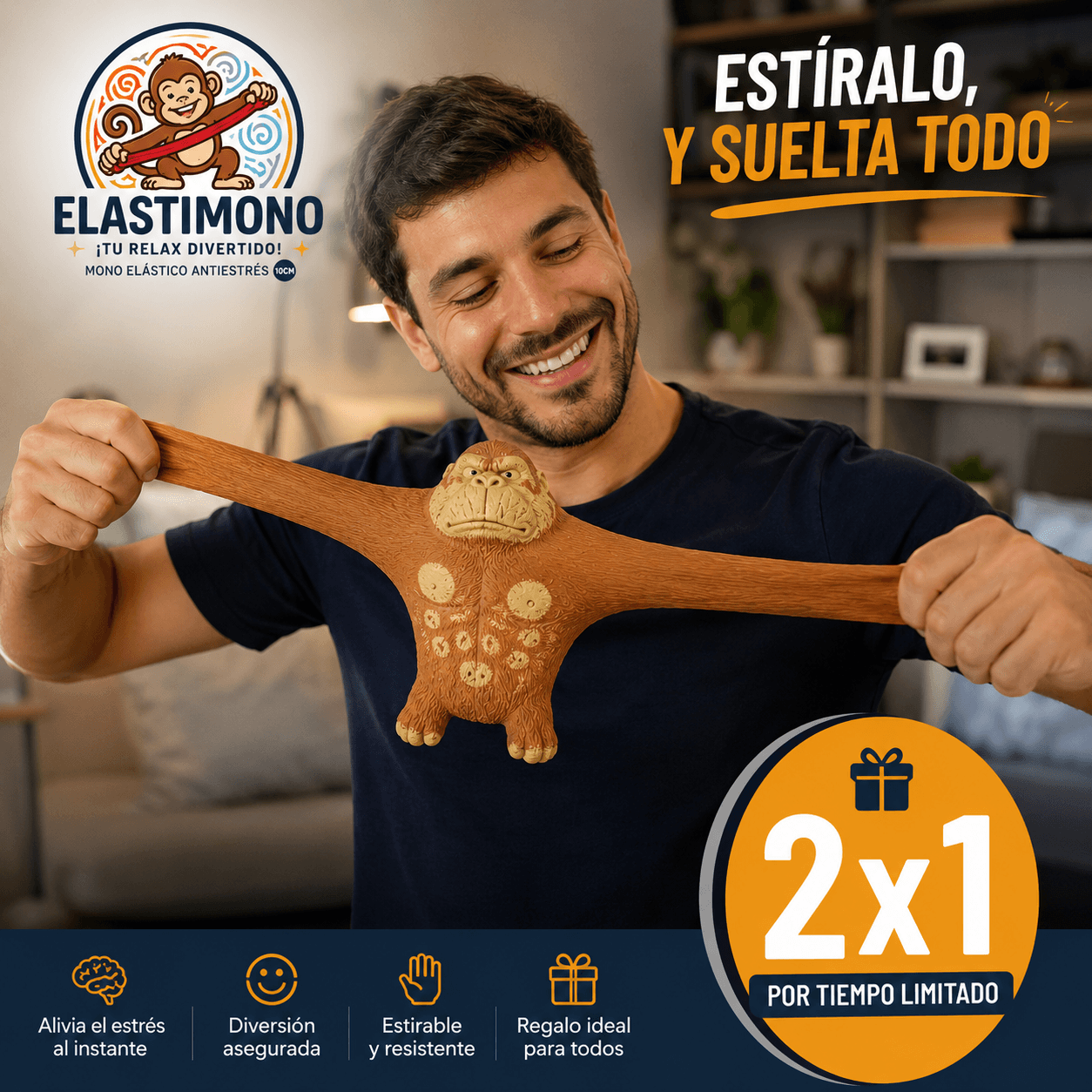 ELASTIMONO®: El accesorio recreativo portátil, compacto y de bajo mantenimiento indispensable para tus espacios. 2x1