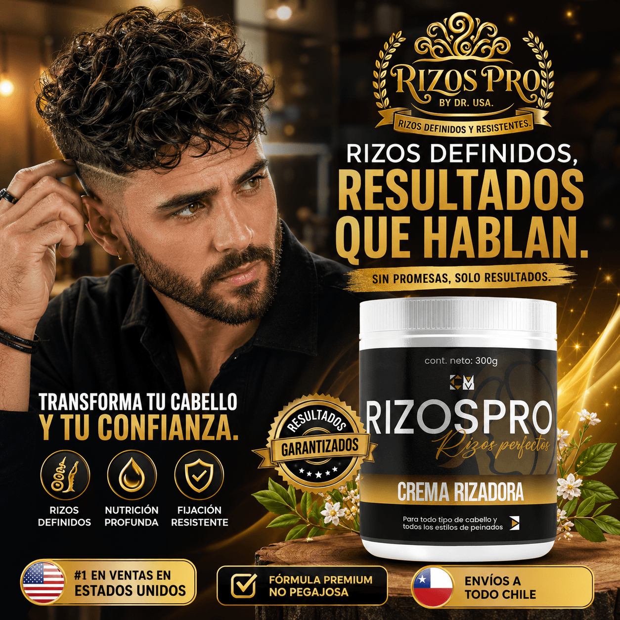 RIZOSPRO®: La crema de peinado ligera diseñada para definir, hidratar y dar elasticidad a tus rizos.