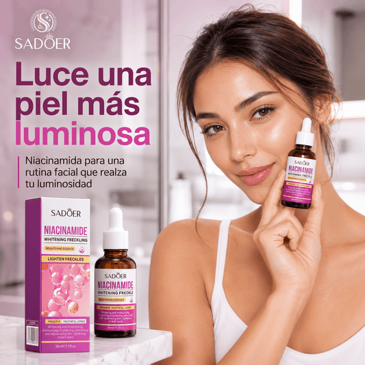 SADOER®: El sérum facial blanqueador con niacinamida que elimina las manchas oscuras al instante.