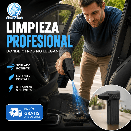 SanoClima®: El soplador Turbo Jet de alta velocidad para limpieza y secado instantáneo.