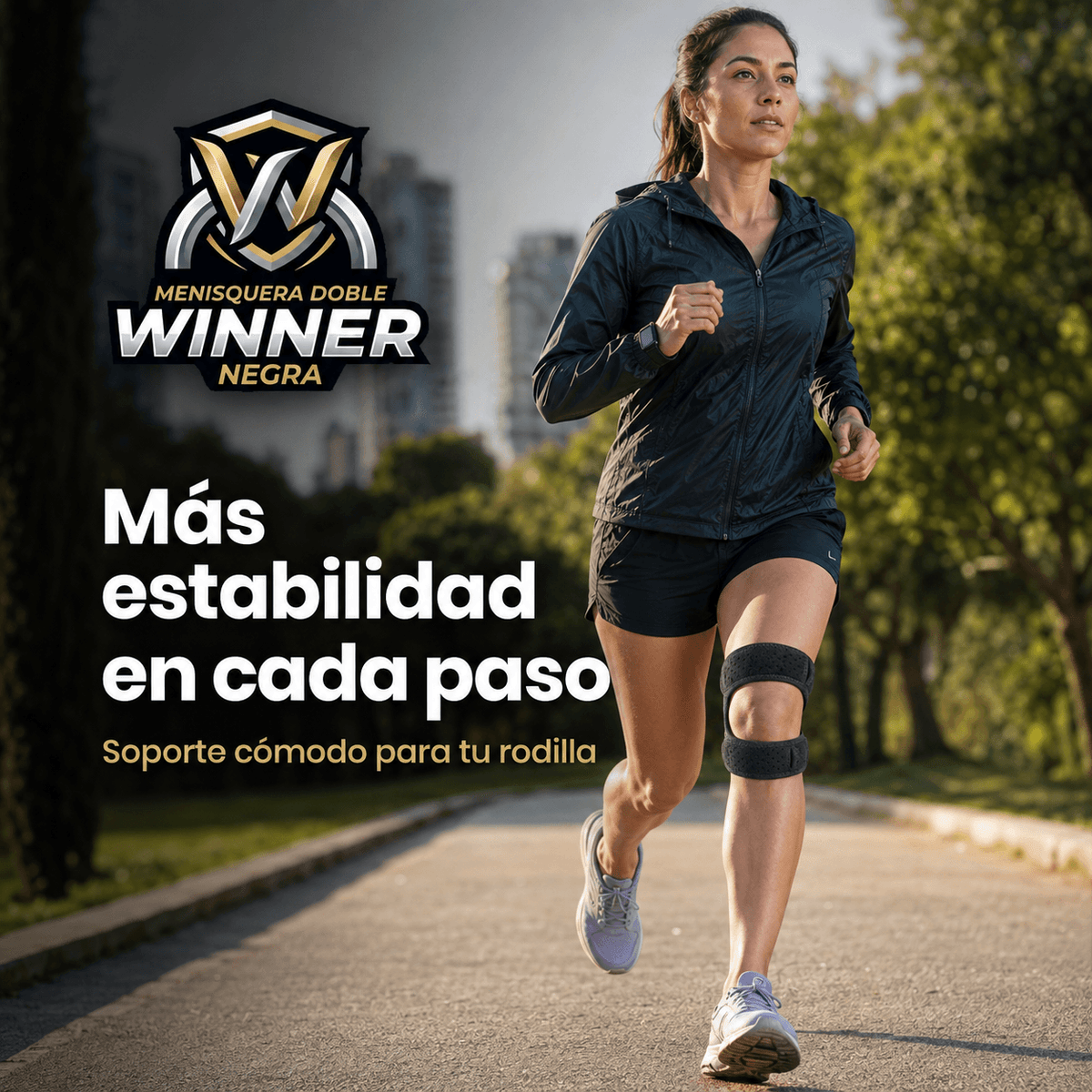 WINNER®: La menisquera doble que protege tu rodilla y elimina molestias al instante.