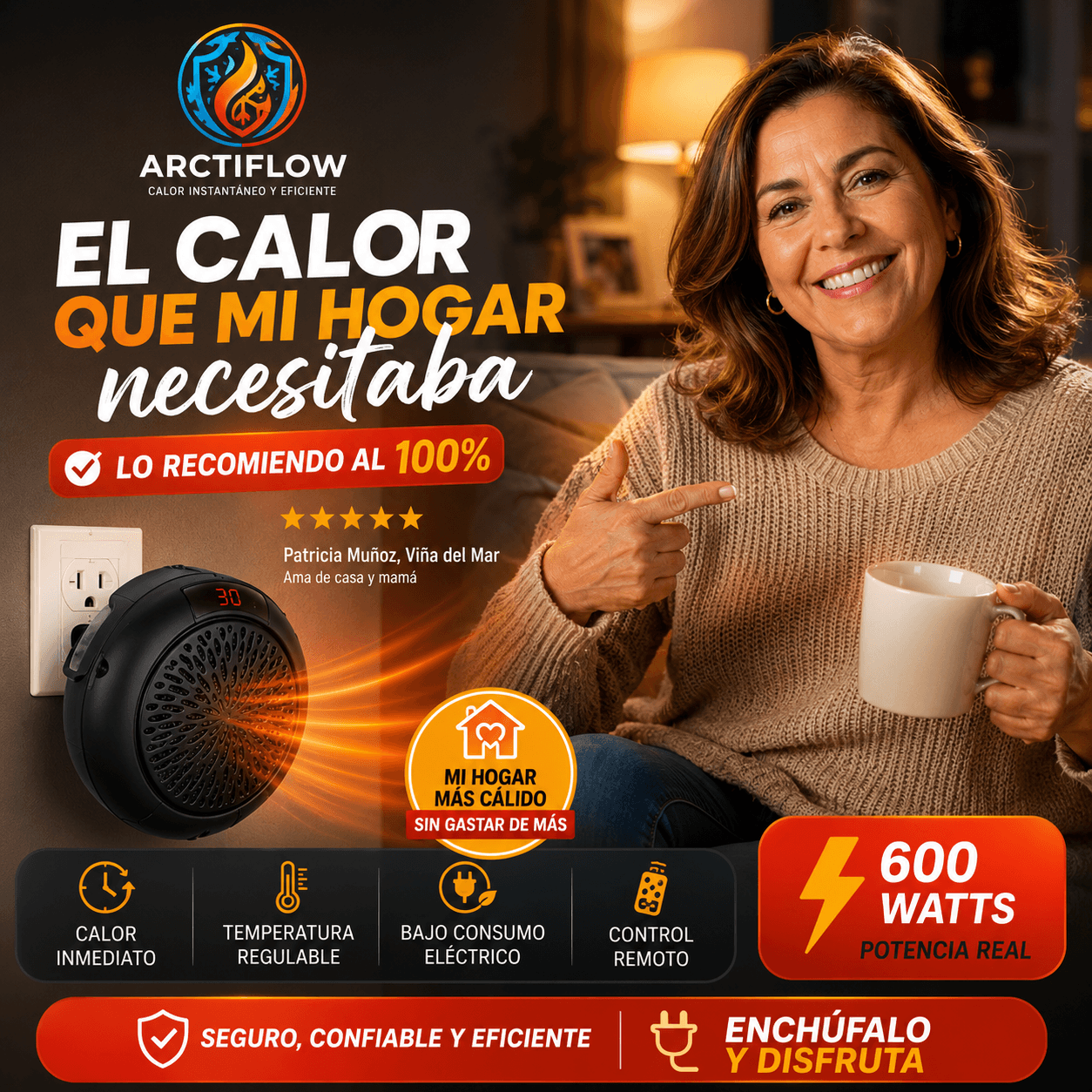ARCTIFLOW®: El accesorio de climatización doméstica, portátil y de acción inmediata indispensable para tu hogar.