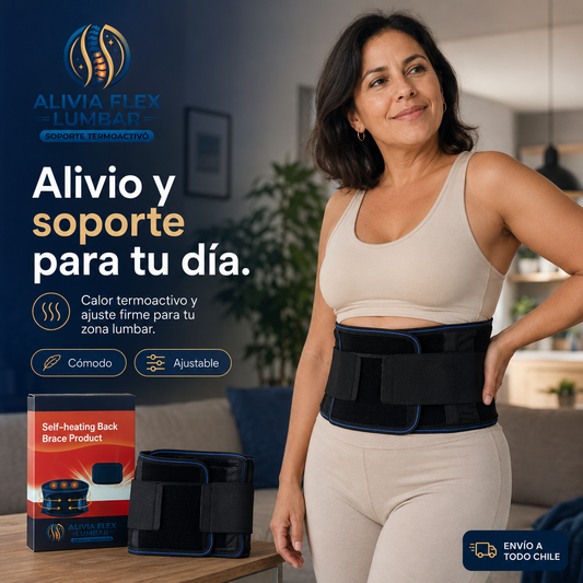 FLEX LUMBAR®: La faja ergonómica de soporte que distribuye la presión de tu espalda al instante.