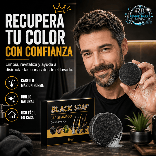 RB®: La barra de shampoo con pigmentación activa que devuelve el tono oscuro a tu cabello y barba.