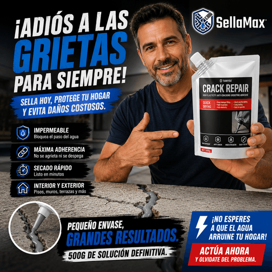 SellaMax®: El pegamento acrílico de 500g para reparar y sellar grietas de forma definitiva.