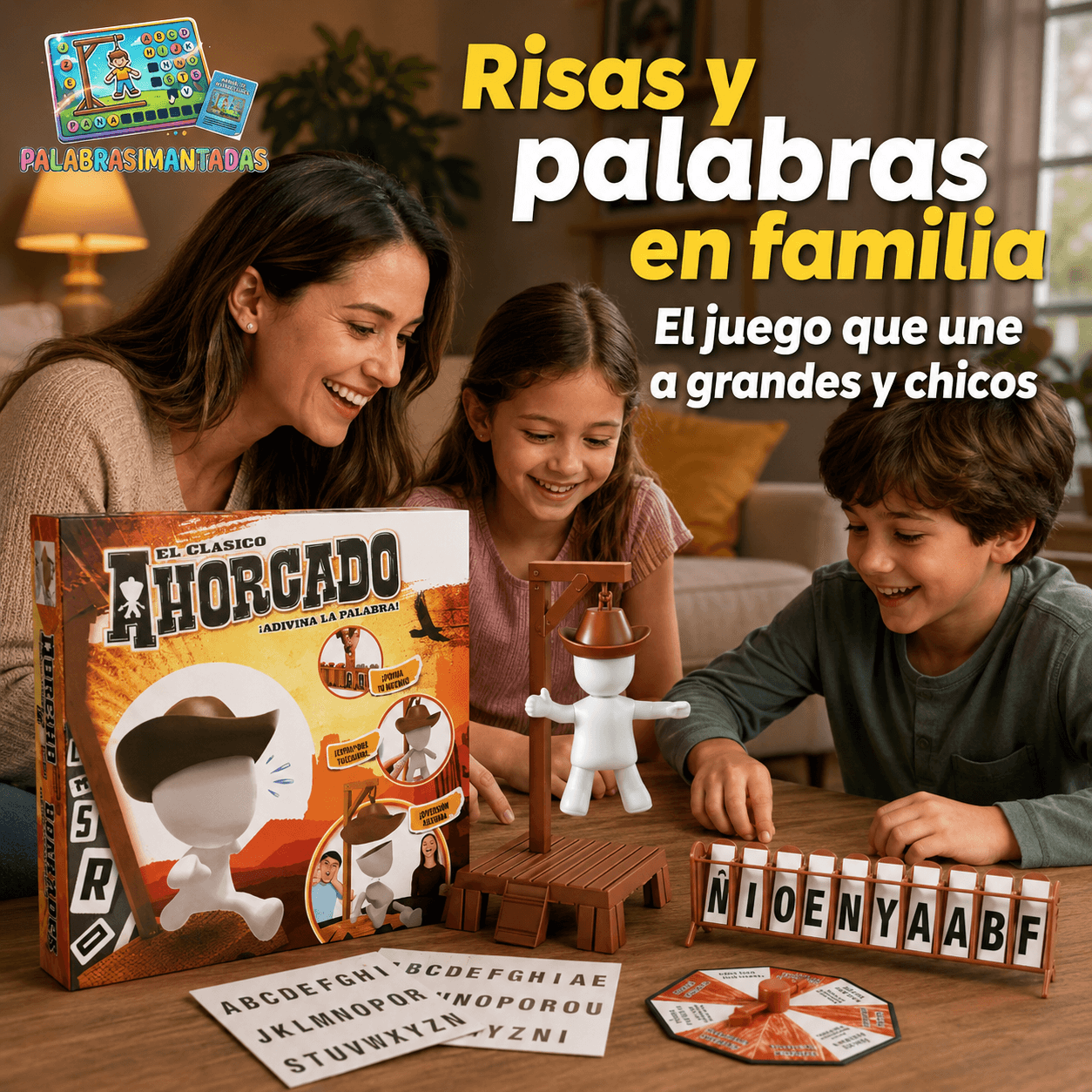 PALABRAS IMANTADAS®: El juego de mesa del ahorcado magnético que estimula la mente de tu familia al instante.