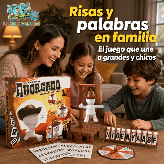 PALABRAS IMANTADAS®: El juego de mesa del ahorcado magnético que estimula la mente de tu familia al instante.