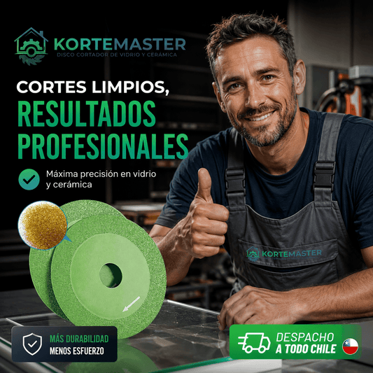KORTEMASTER®: El disco de corte de 115mm que logra terminaciones perfectas en vidrio y cerámica.