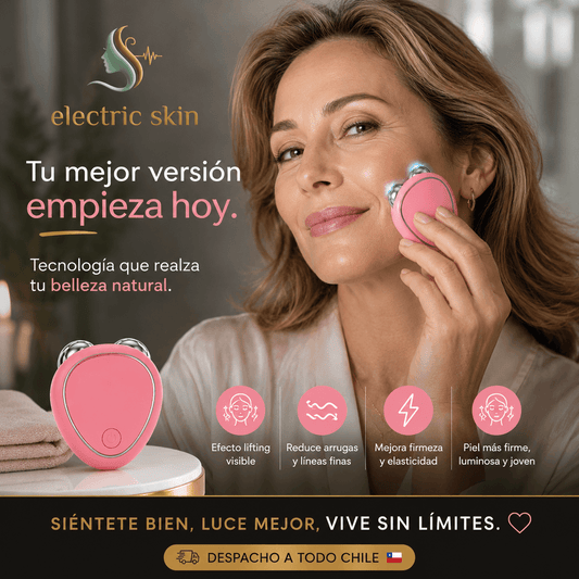 Electric Skin®: El masajeador facial de microcorriente para la firmeza y suavidad de tu rostro.