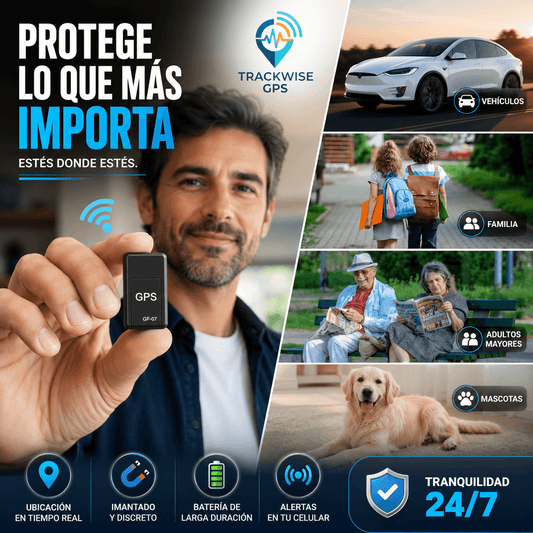 TRACKWISE®: El mini localizador GPS portátil que mantiene tus vehículos y bienes protegidos en todo lugar.