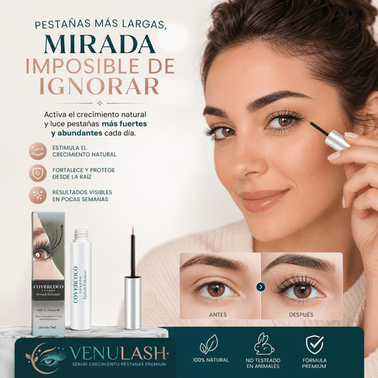 VENULASH®: El sérum acondicionador premium que fortalece y nutre tus pestañas desde la raíz.