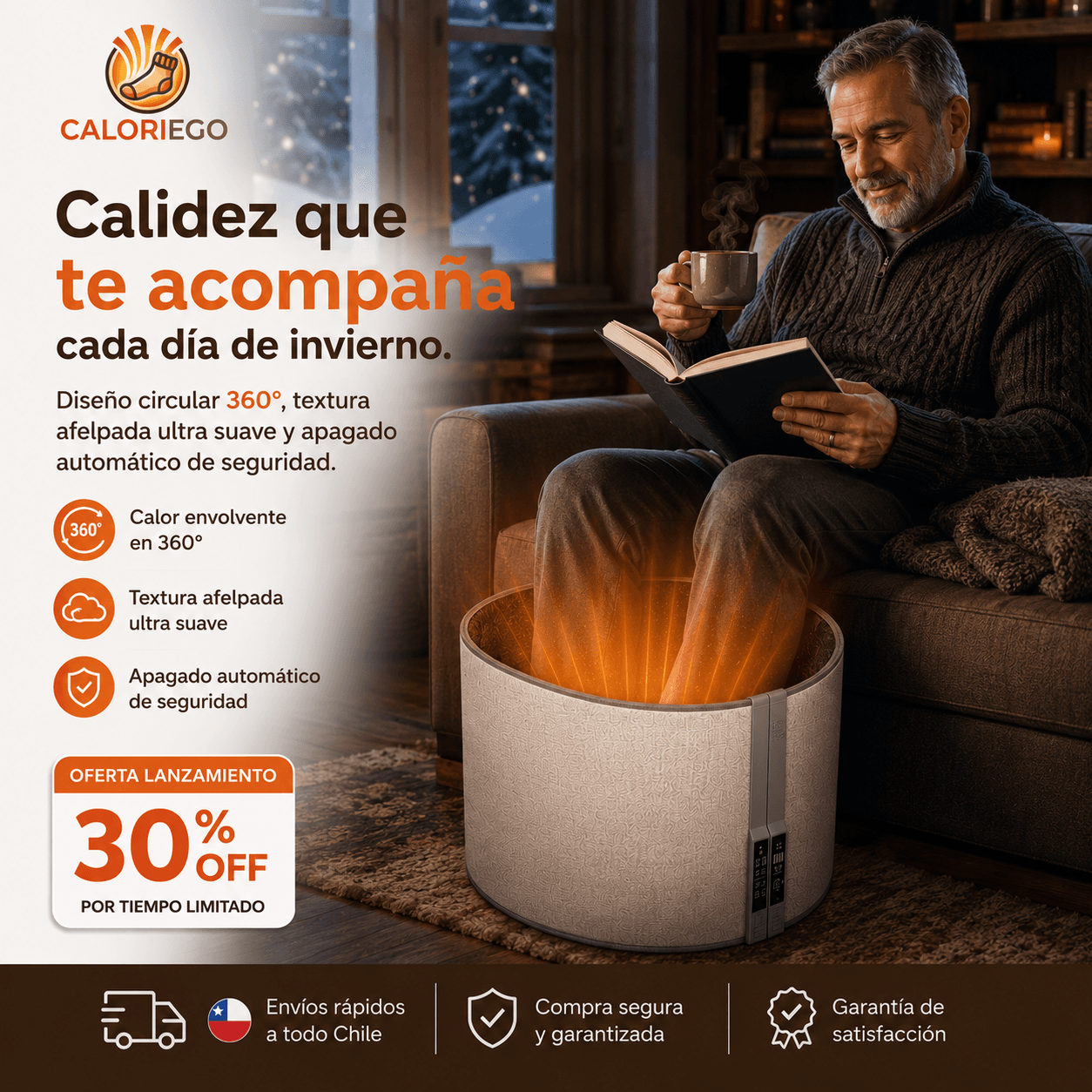 Caloriego®: El accesorio térmico de bajo consumo, ligero e indispensable para tu descanso diario.