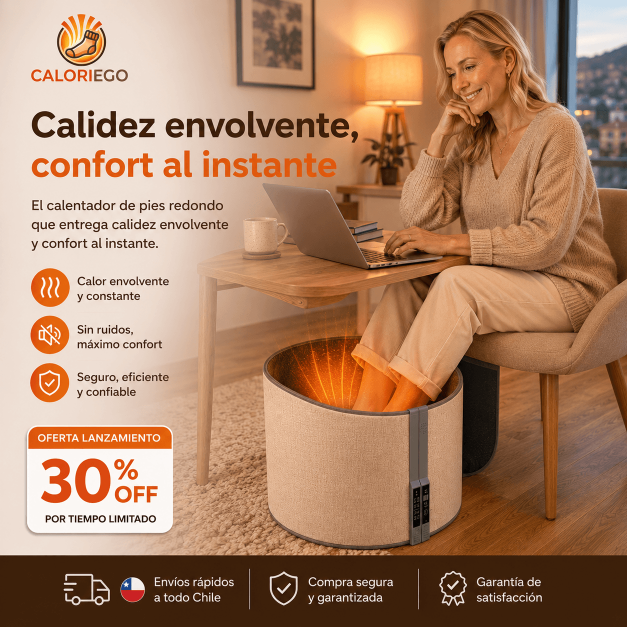Caloriego®: El accesorio térmico de bajo consumo, ligero e indispensable para tu descanso diario.