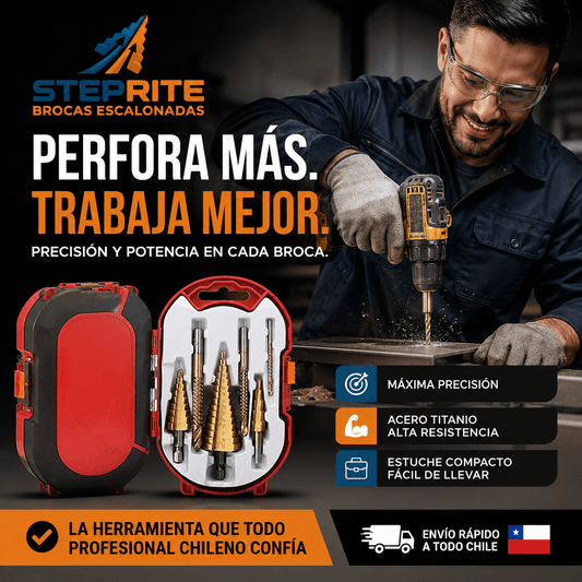 STEPRITE®: Las brocas escalonadas que concentran múltiples medidas en una sola perforación.