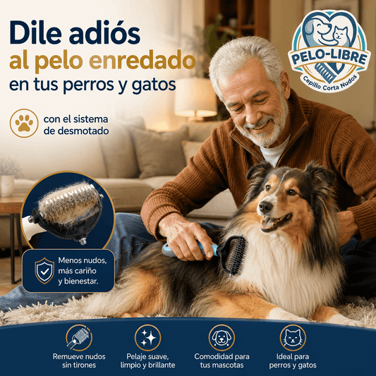 Pelo-Libre®: El cepillo cortanudos que remueve enredos profundos sin tirones dolorosos.