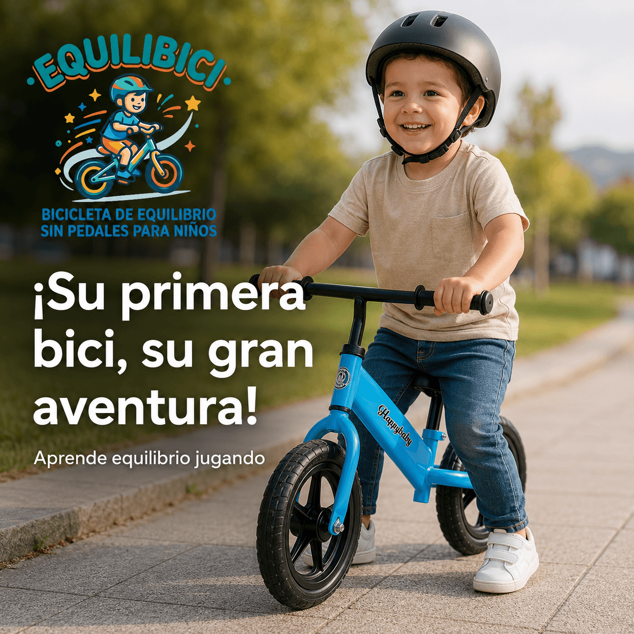 EQUILIBICI®: La bicicleta de equilibrio sin pedales que enseña a tu hijo a andar en bici al instante.