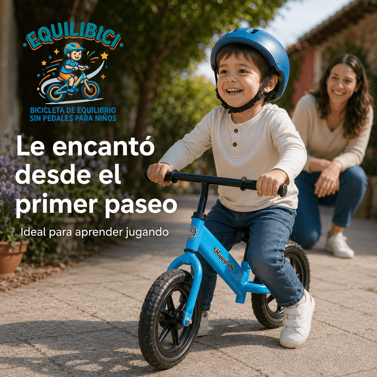 EQUILIBICI®: La bicicleta de equilibrio sin pedales que enseña a tu hijo a andar en bici al instante.