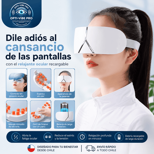 OPTI-VIBE PRO®: El masajeador ocular inteligente de 16 puntos que renueva tu mirada en minutos.