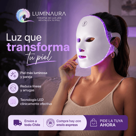 LUMINAURA®: La máscara de fototerapia de 7 colores que renueva la luminosidad de tu rostro.