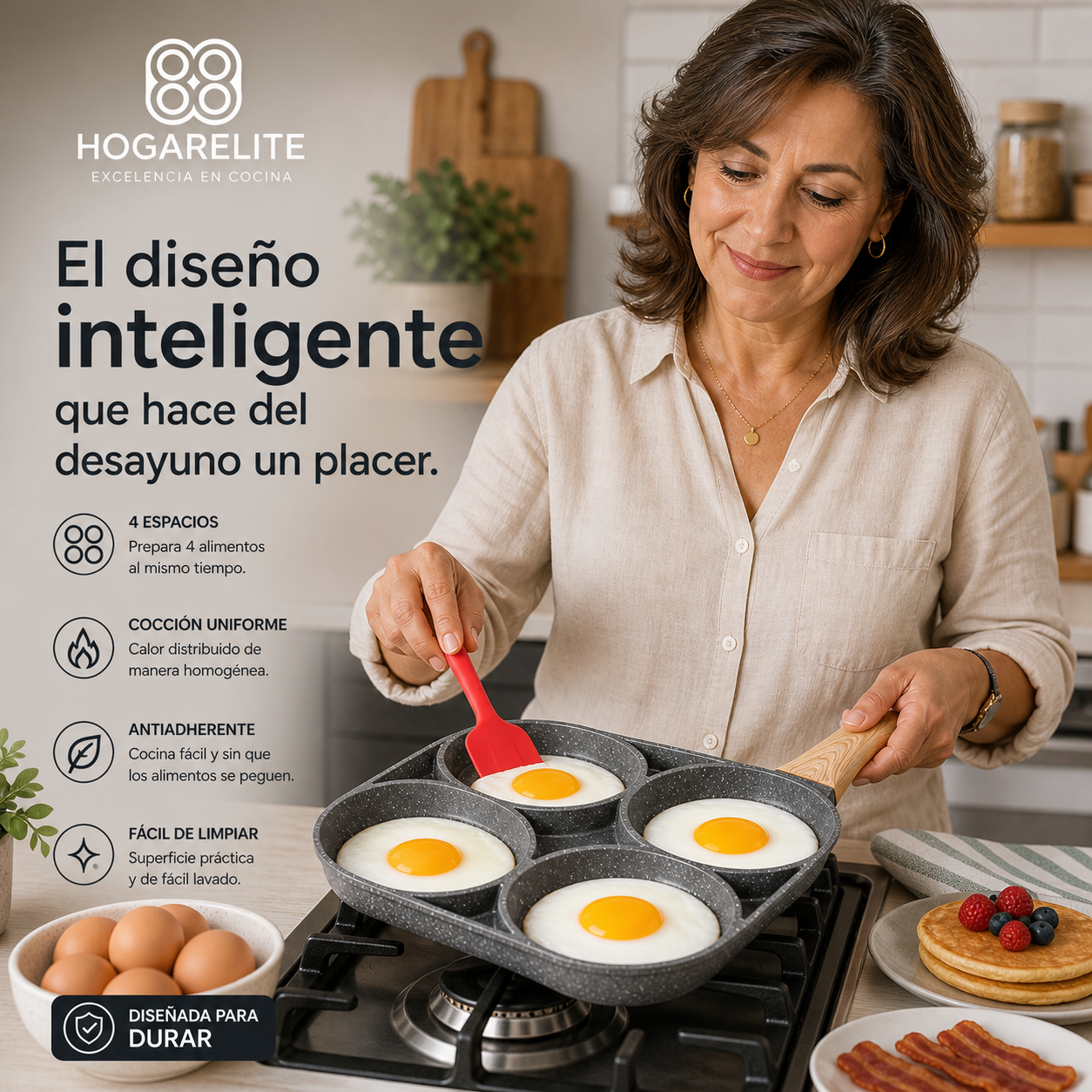 HOGARELITE®️: Máxima eficiencia y antiadherencia profesional en tu hogar.