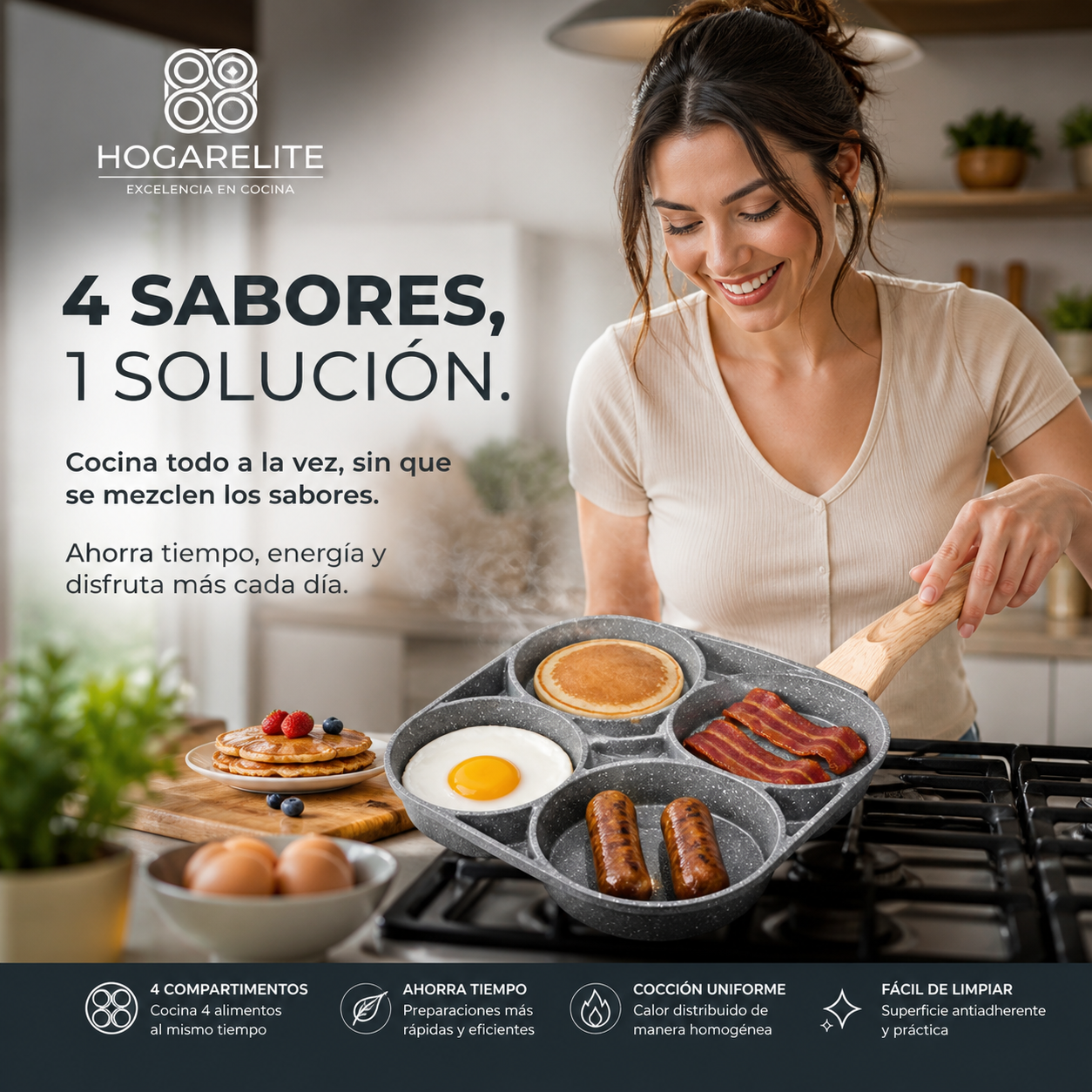 HOGARELITE®️: Máxima eficiencia y antiadherencia profesional en tu hogar.
