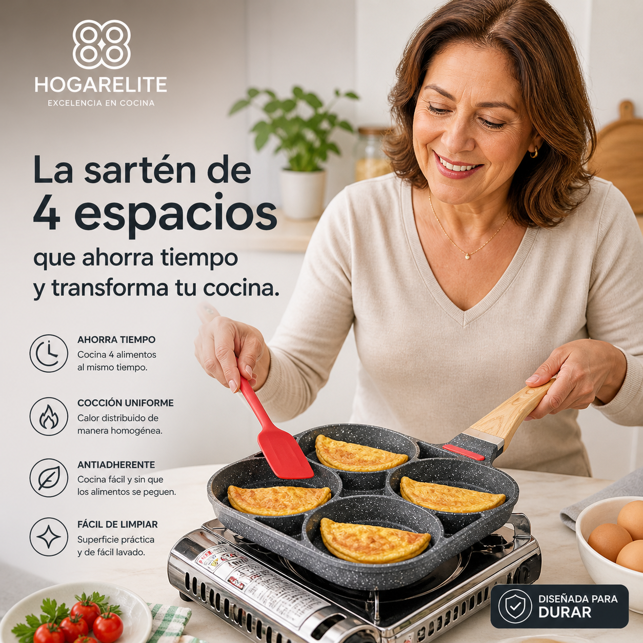 HOGARELITE®️: Máxima eficiencia y antiadherencia profesional en tu hogar.