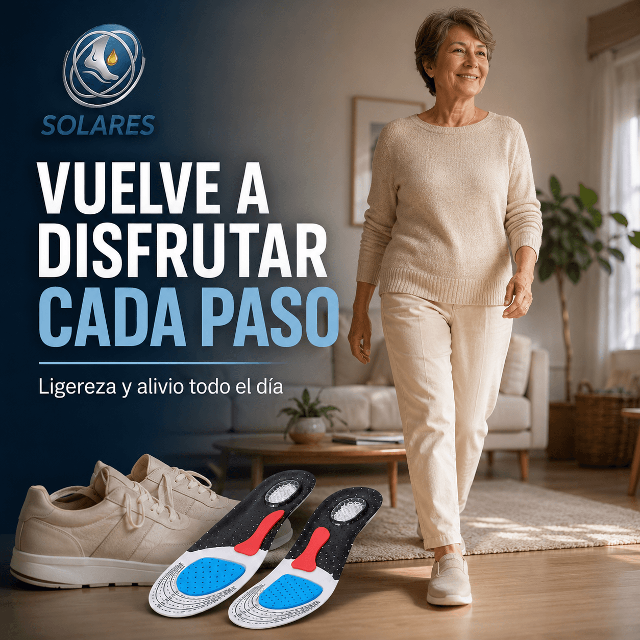 SOLARES®: Las plantillas ortopédicas de gel que alivian el impacto y transforman tu pisada al instante.