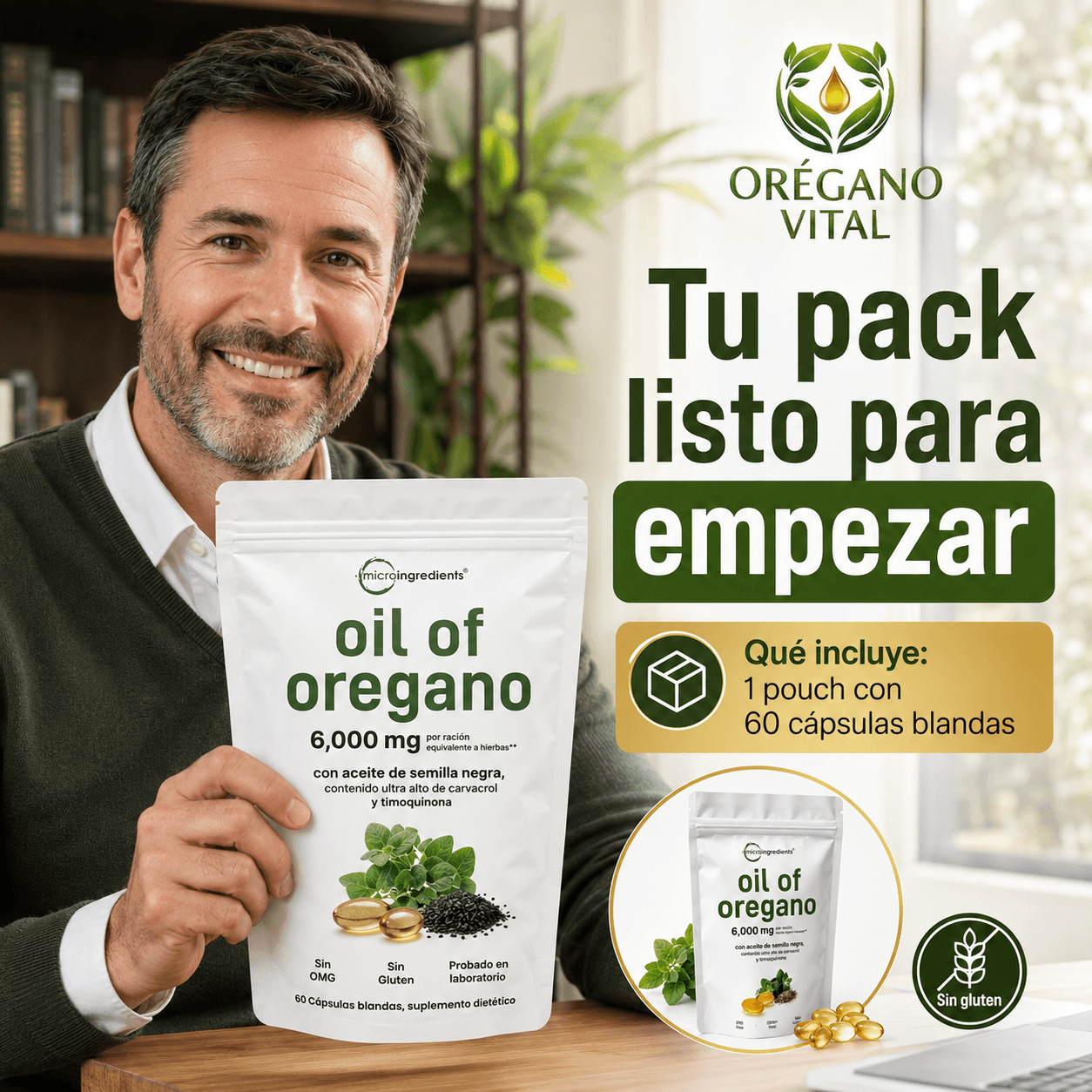 OREGANO VITAL®: Las cápsulas blandas de 6000 mg que potencian tu salud inmunitaria al instante.