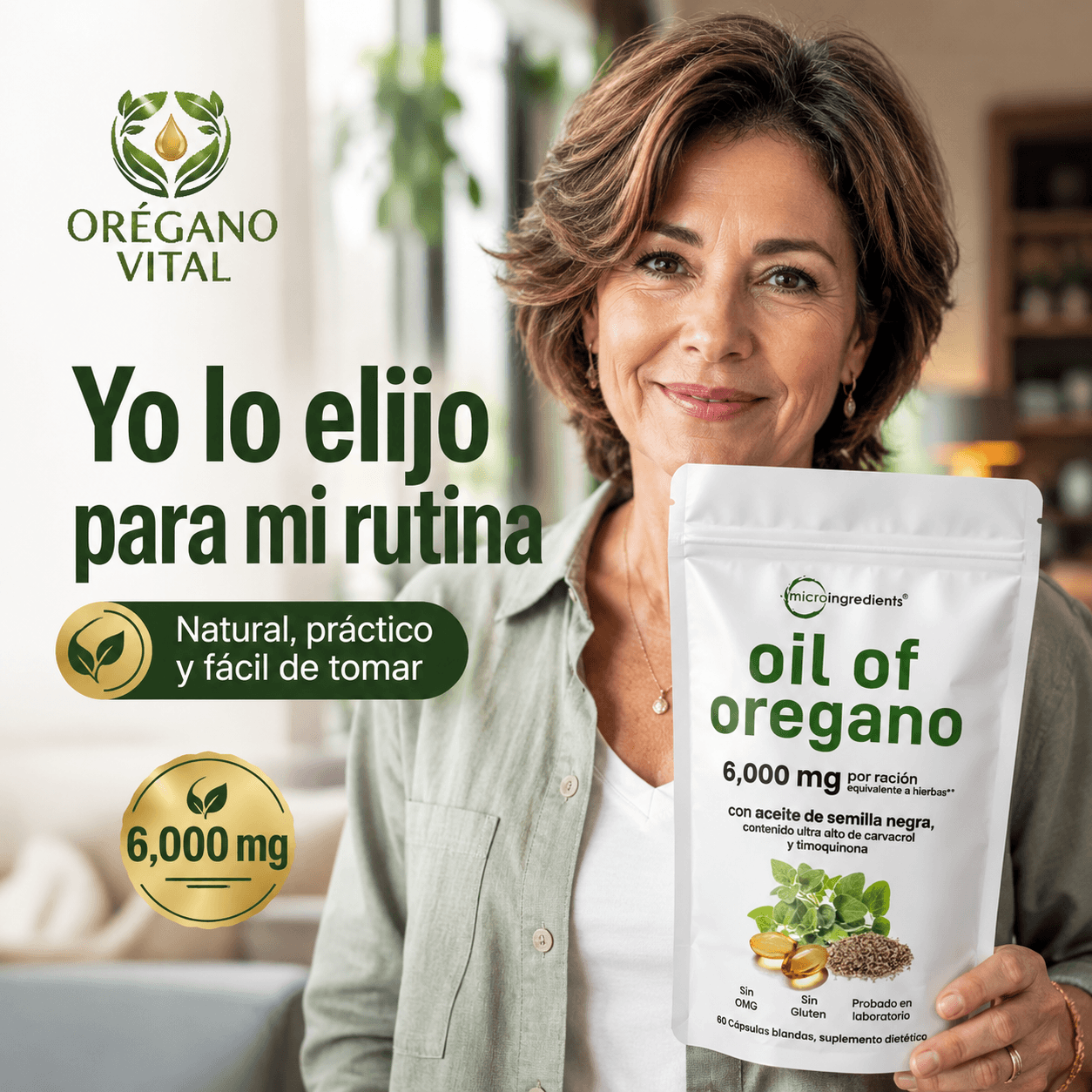 OREGANO VITAL®: Las cápsulas blandas de 6000 mg que potencian tu salud inmunitaria al instante.