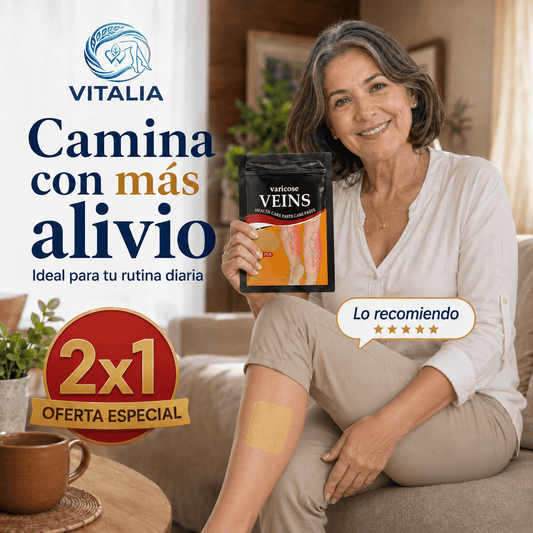 VITALIA® 2X1: El pack de parches que entrega un alivio y descanso inmediato a tus piernas.
