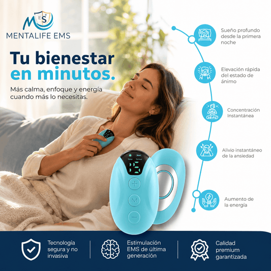 MENTALIFE EMS®: El dispositivo portátil de microcorrientes diseñado para optimizar tu relajación nocturna.