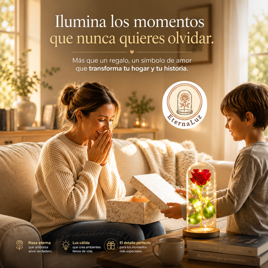 EternaLuz®️: La rosa que ilumina tus momentos más especiales.