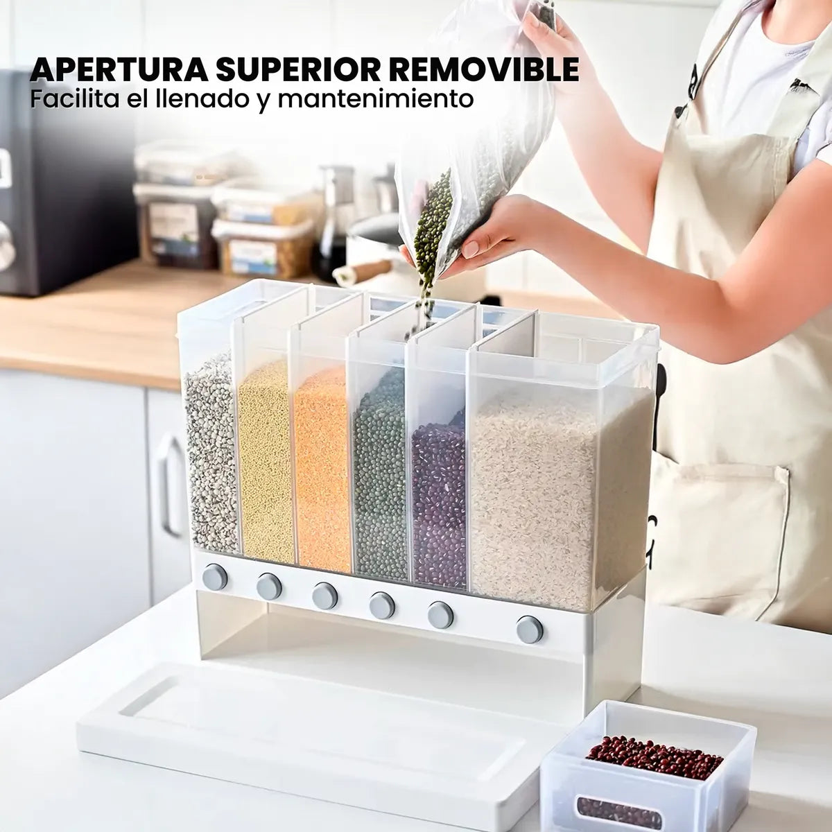 SellaGrano® | Almacena, Protege y Dispensa tus Granos Frescos con un Solo Toque