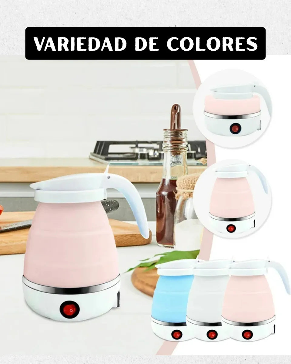 Pausamovil®️Hervidor Eléctrico Plegable  El gadget de viaje que necesitas en su maleta