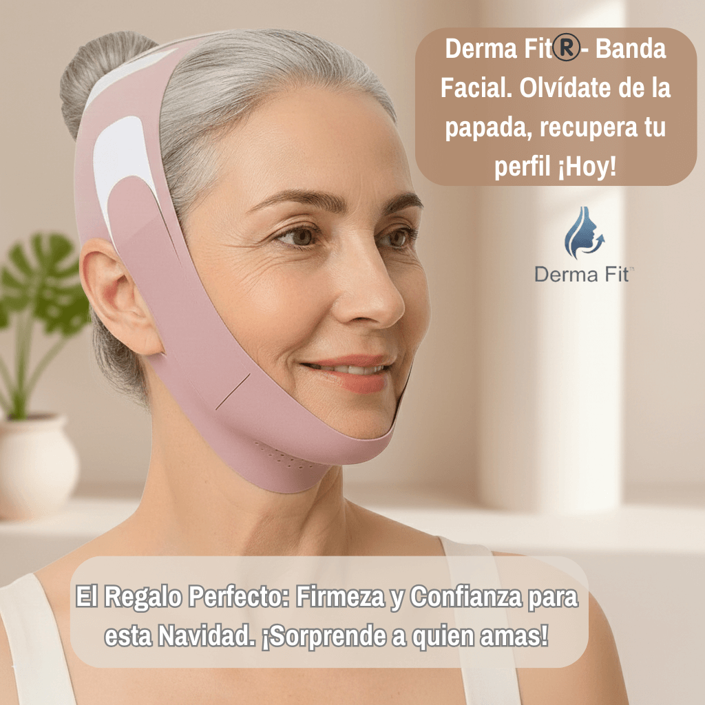 Derma Fit®️- Banda Reductora Facial. Logra un perfil más firme, define tu contorno sin cirugía!