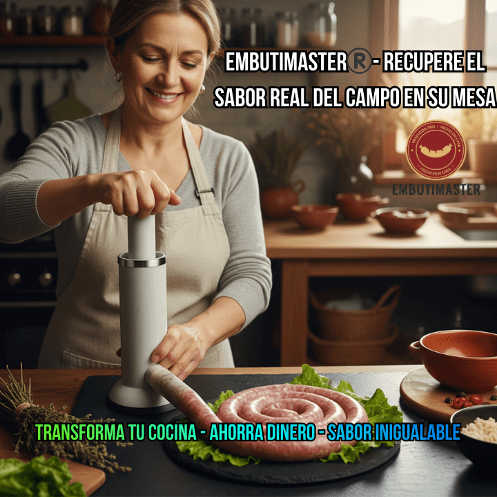 EmbutiMaster®️ - Recupera el sabor real del campo con embutidos hechos por ti en casa