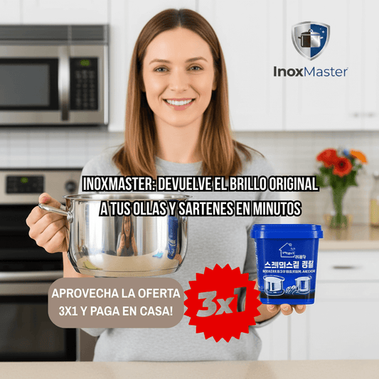 InoxMaster®️- Devuelve el brillo original a tus ollas y sartenes en solo minutos