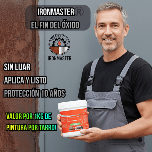 IronMaster®️ - La Pintura que convierte el óxido en una capa protectora duradera y brillante!