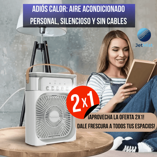 JetMist®️- El Mini AC Personal Inalámbrico que Enfría de Verdad, sin Ruido!