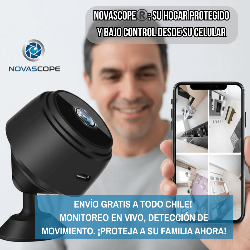 NovaScope Pro®️- Seguridad invisible y monitoreo 1080P para proteger l ...
