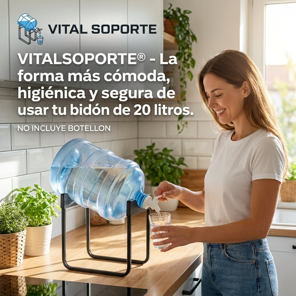 VITALSOPORTE®️ - El soporte ergonómico que cuida tu espalda y organiza tu cocina.