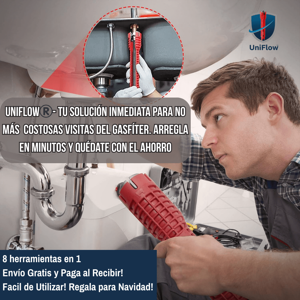 UniFlow®️– La Llave de Gasfiter 8 en 1 que Elimina el Gasto en Plomeros!