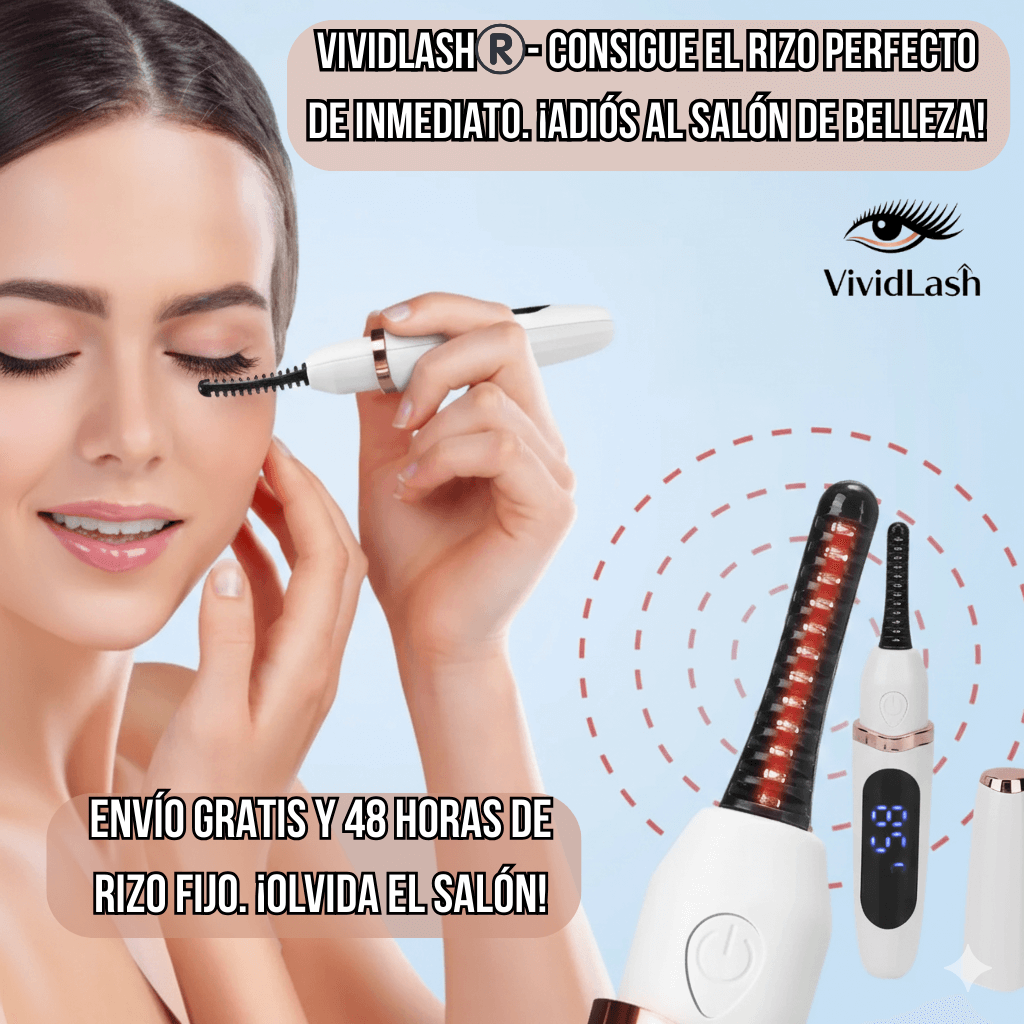 VividLash®️- El Rizador Eléctrico que Mantiene tus Pestañas Levantadas y Curvadas Todo el Día