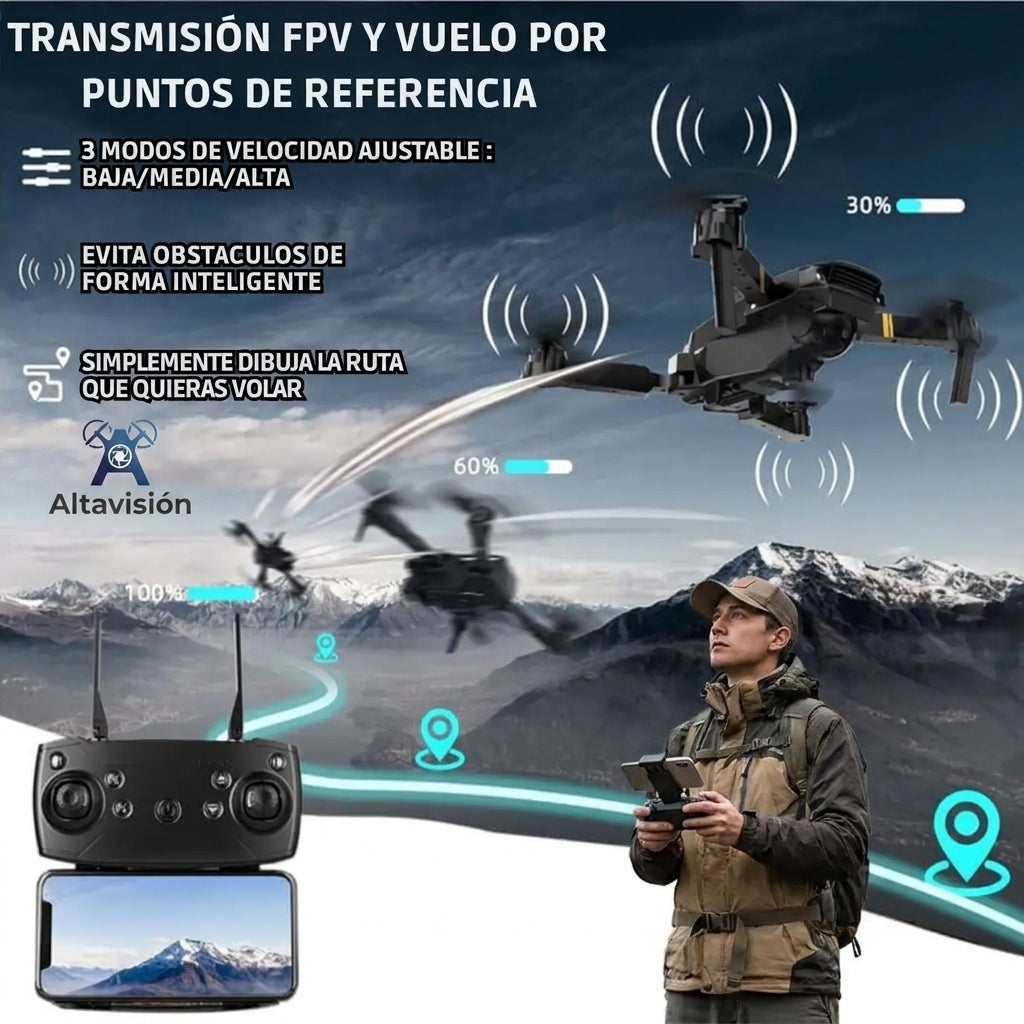 AltaVision®️ - Capture sus mejores recuerdos desde el cielo con el dron más fácil de usar.