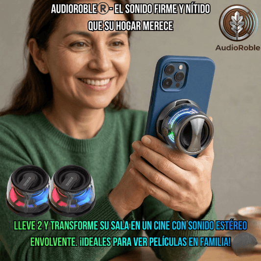 AudioRoble®️- Sonido nítido y manos libres para sus llamadas y radio favorita
