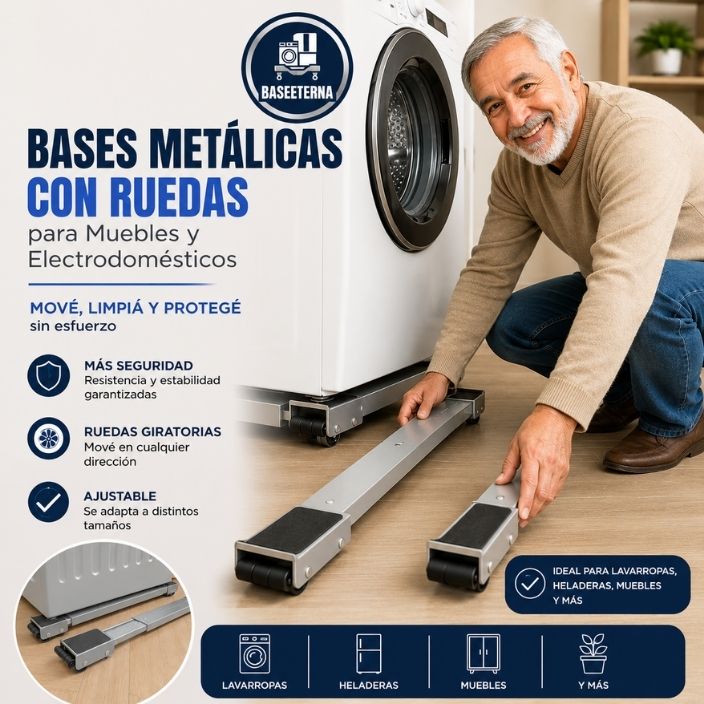 BASEETERNA®️: Resistencia y movilidad profesional para cada rincón de tu hogar.